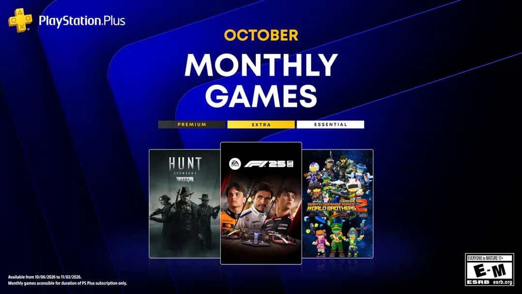 Sony Umumkan Game PS Plus Oktober 2026: F1 25 hingga Hunt: Showdown 1896